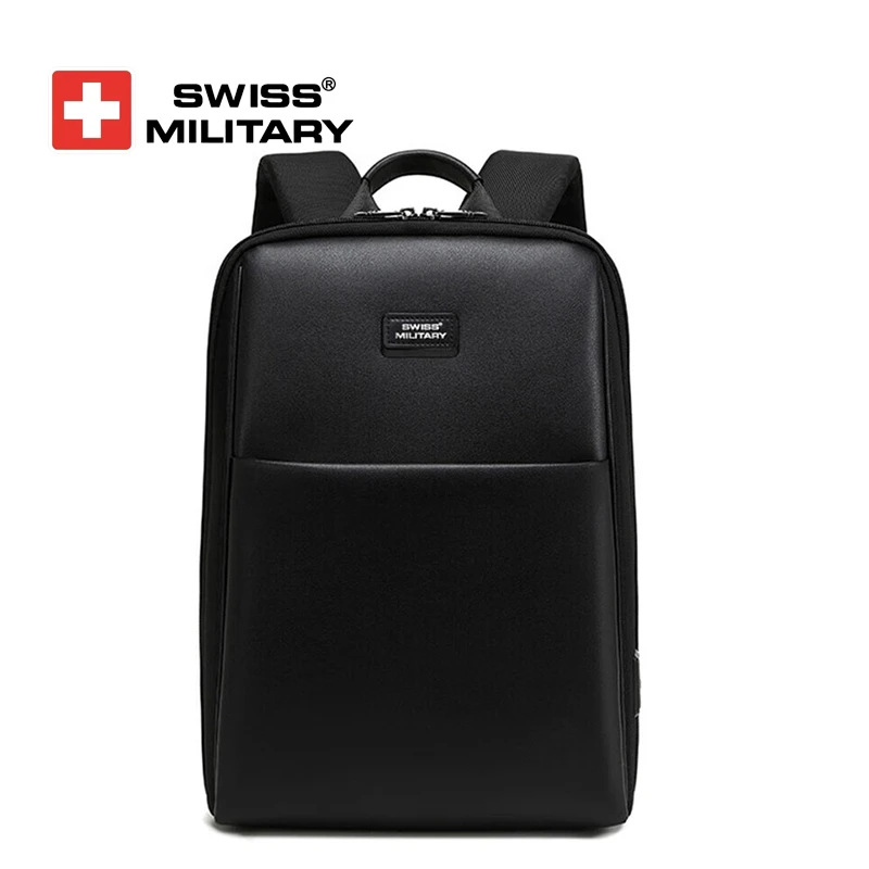 SWISS MILITARY瑞士军刀双肩包男商务背质轻薄电脑包通勤旅行书包