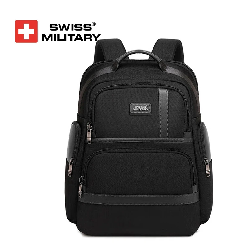 SWISS MILITARY瑞士军刀双肩包男商务背包出差旅行电脑包休闲书包