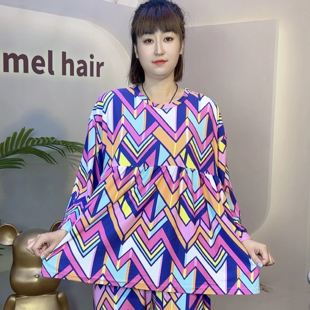 直播专用编码200-270《家居套装上衣+裤子》女士套装