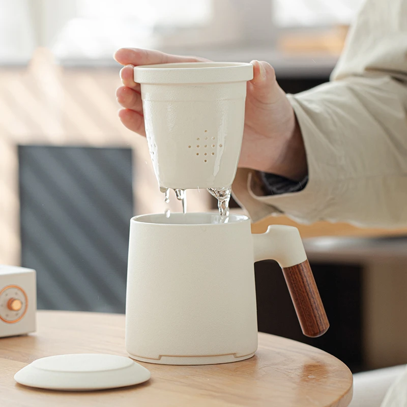 送礼礼盒长辈男士专用茶主人个人喝茶水杯大茶水分离泡茶套装七夕