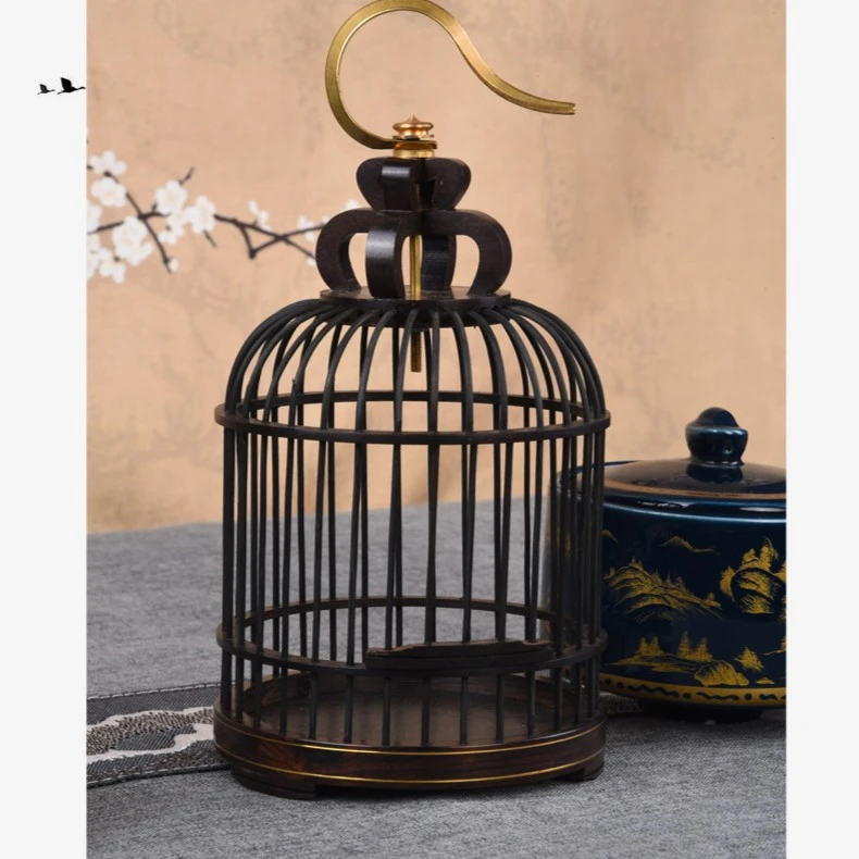 高档乌木大钩款蝈蝈笼子 纯手工制作 做工精致