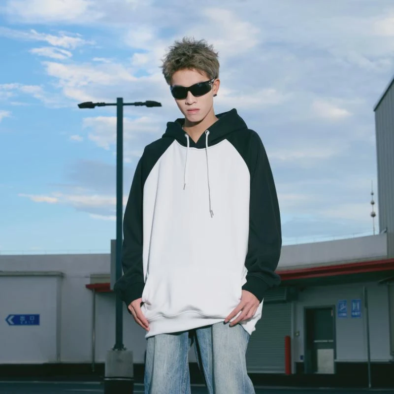 高街重磅连帽卫衣男2024潮流美式长袖秋季新款宽松休闲情侣外套男