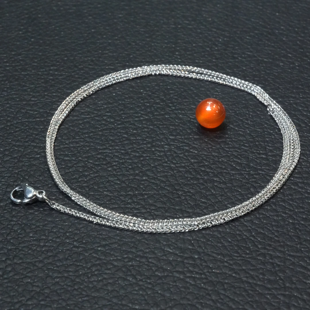 天然玛瑙单珠配链子时尚精美百搭轻奢镶嵌满钻美配合金链子