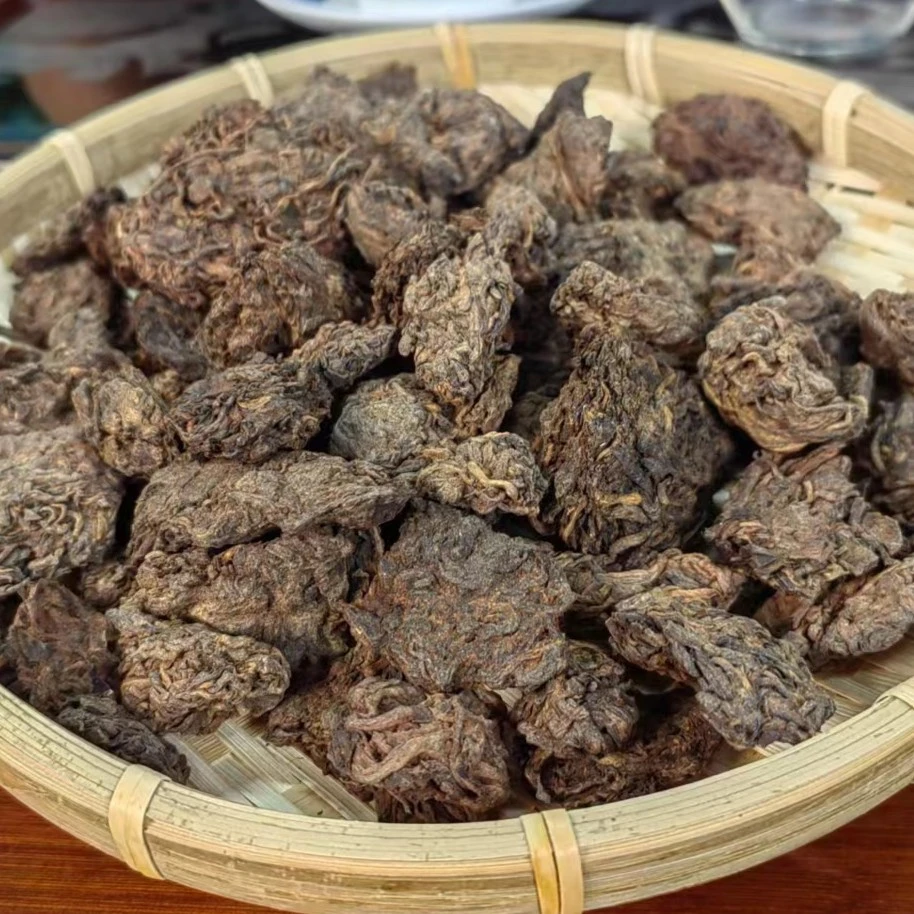 古树老茶头（曼糯老班章老曼峨混） 2019年 普洱熟茶 100克
