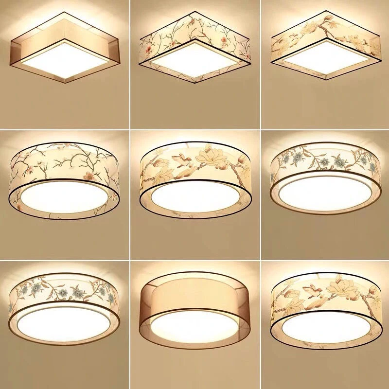 新中式吸顶灯卧室灯具圆形LED客厅餐厅灯具简约现代灯书房中国风