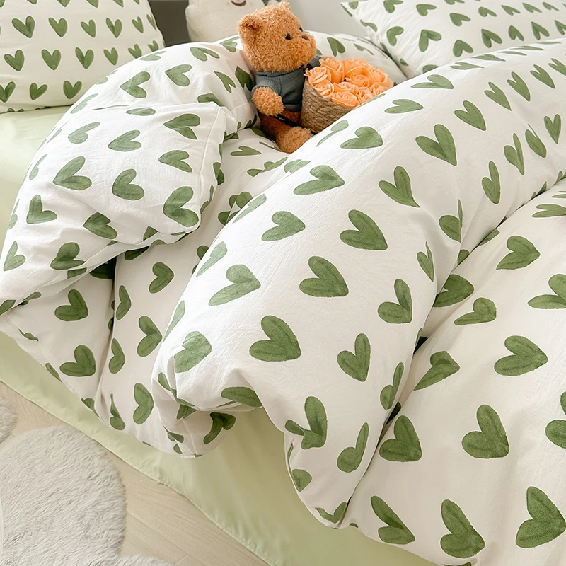 A类级有氧双层纱单件被套ins风小清新学生宿舍单双人女孩子被罩