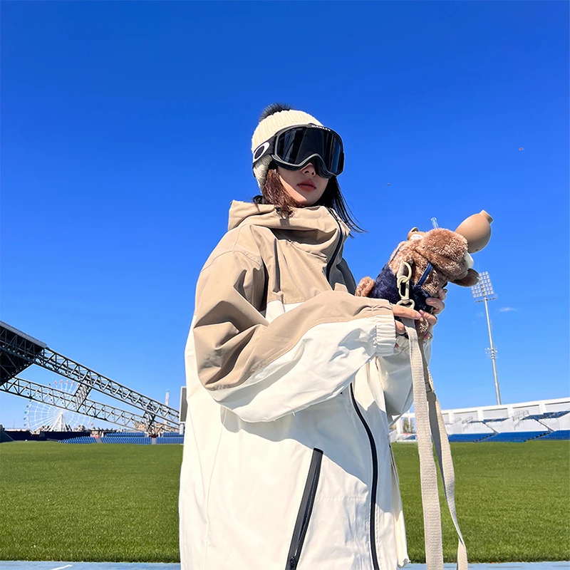 Ice Bunny 国潮滑雪服男女平花单板运动冲锋衣防风防水嘻哈套装