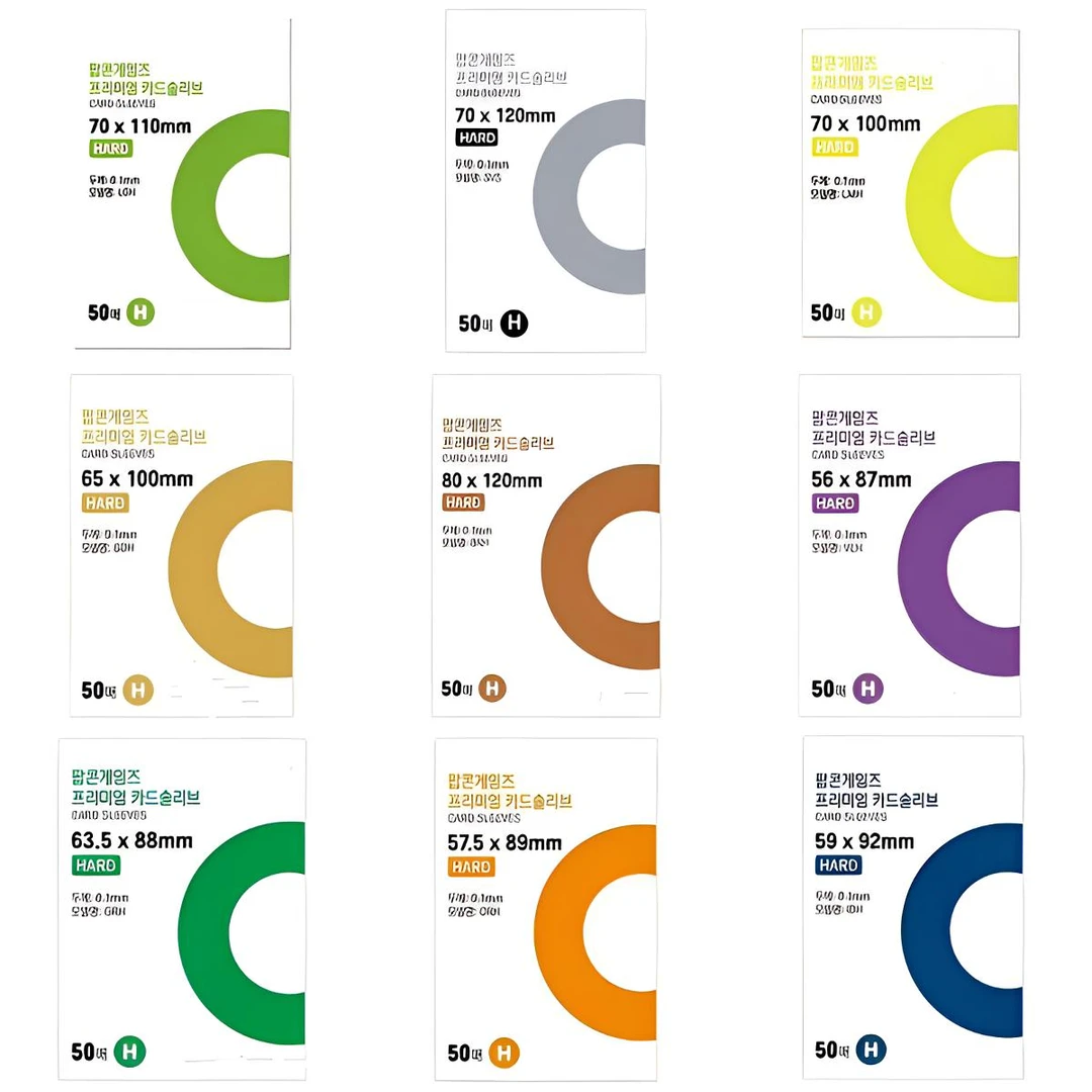 爆米花家族系列高透卡膜卡套3寸专辑小卡6寸写生吧唧拍立得保护套