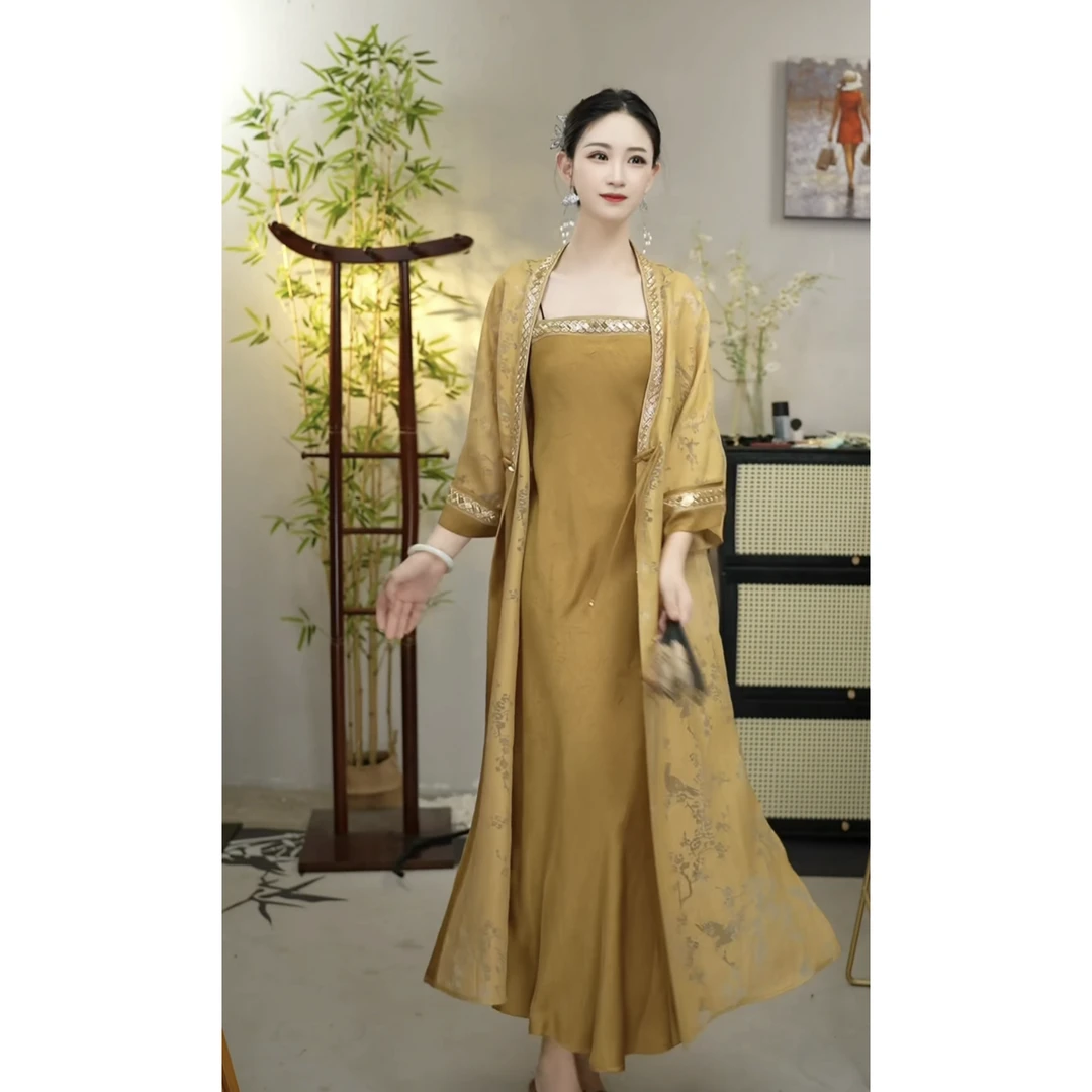 微岚熙2024夏季新款中国风新中式显瘦时尚白色套装（3896+3897）