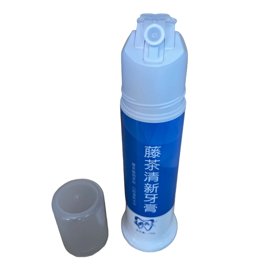 来凤藤茶牙膏120g按压