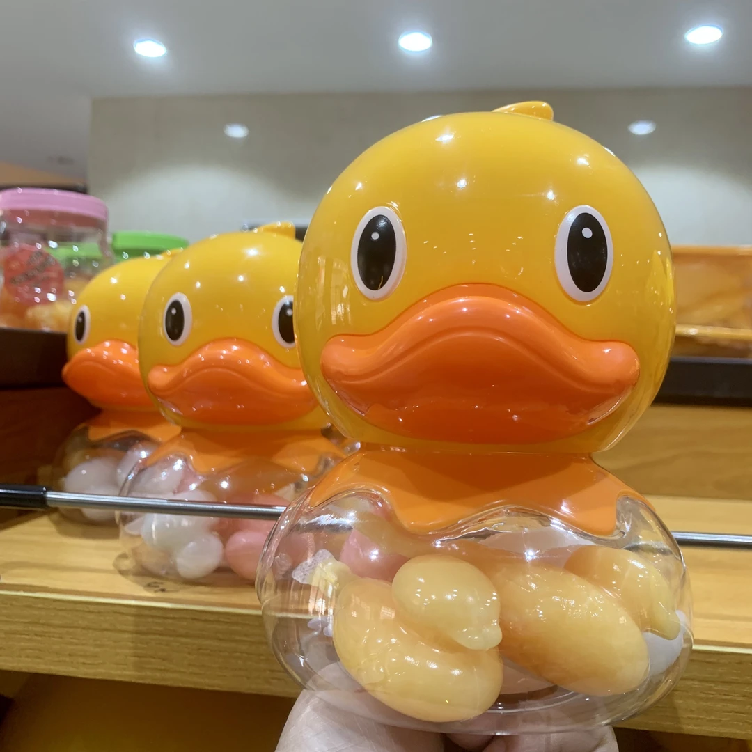 小黄鸭子果味型布丁嘻哈鸭小鸭子存钱罐六一儿童节礼物688g158g