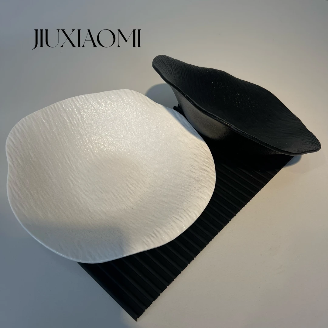 甜点盘异形盘子简约高级感陶瓷盘子菜盘不规则盘