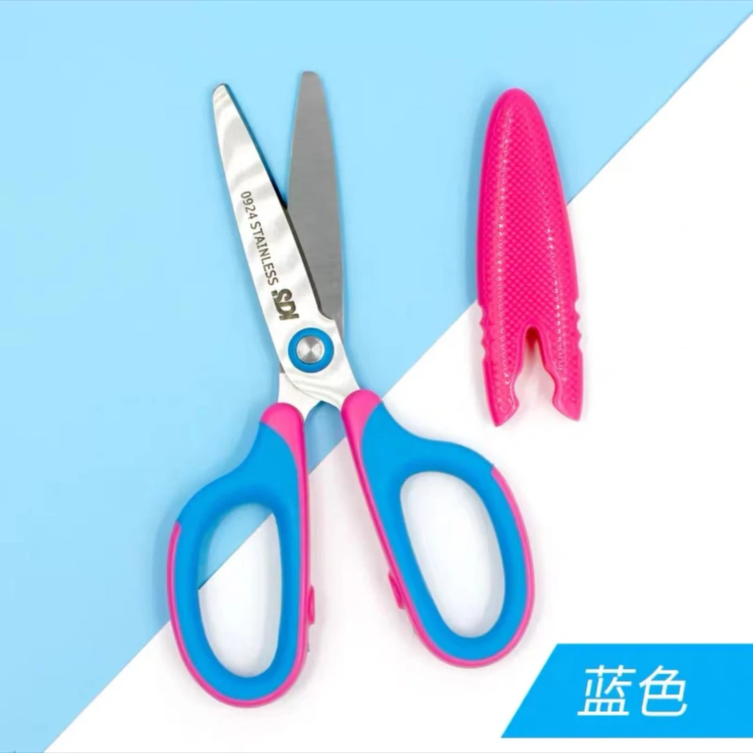 SDI手牌幼儿园家用圆头儿童安全剪刀 美工刀不粘胶剪刀幼磁吸小刀