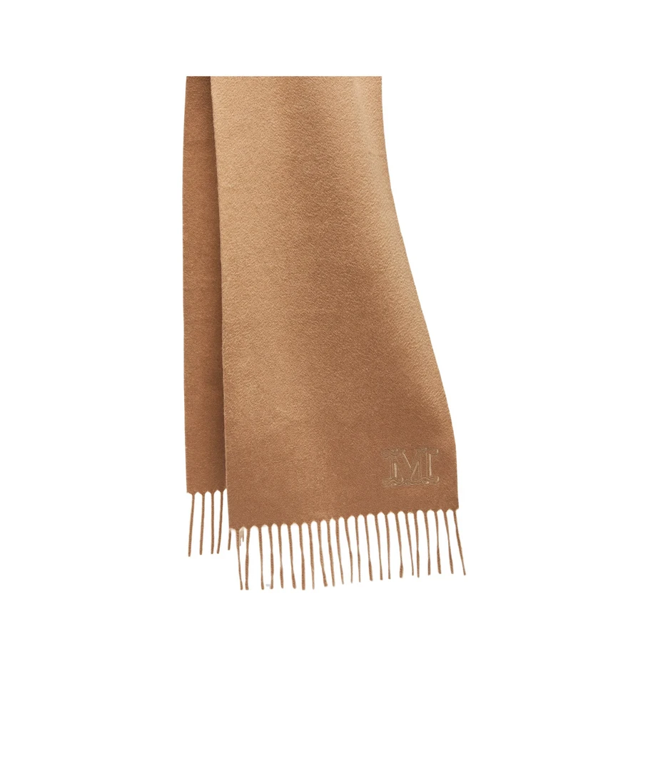 未使用 MaxMara 现货 wsdalia M徽标秋冬纯色羊绒围巾 190x28cm