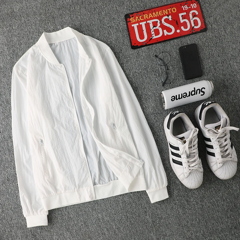 防晒衣男新款夏季男士薄款透气防紫外线户外钓鱼防晒服超薄外套