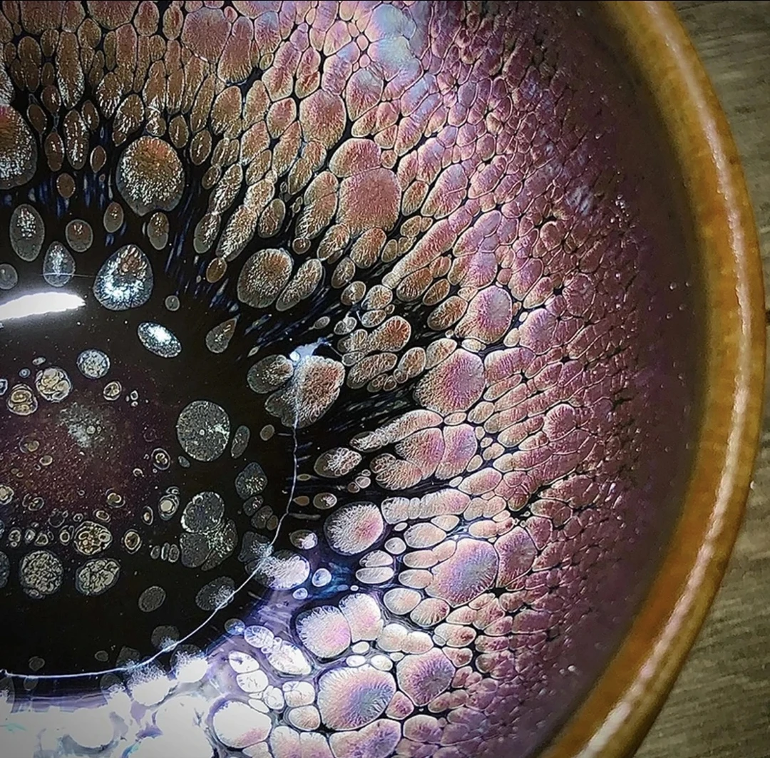 【紫金花雕束口盏】陈倩建阳建盏产地茶盏杯子主礼盒装新年送礼建盏