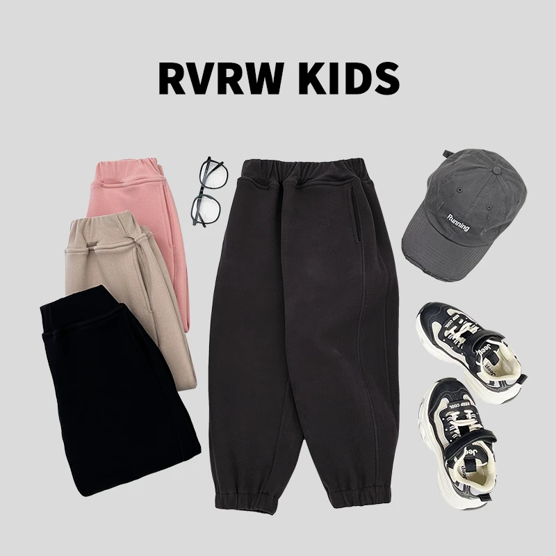 【防风裤】冬季潮酷百搭儿童洋气纯色时尚小孩休闲裤长裤 DK-KR017