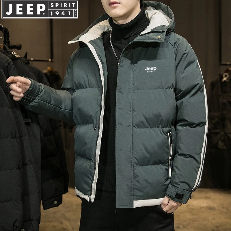 吉普JEEPSPIRIT冬季外套男冬装棉服棉衣情侣男士冬季加厚防风棉服