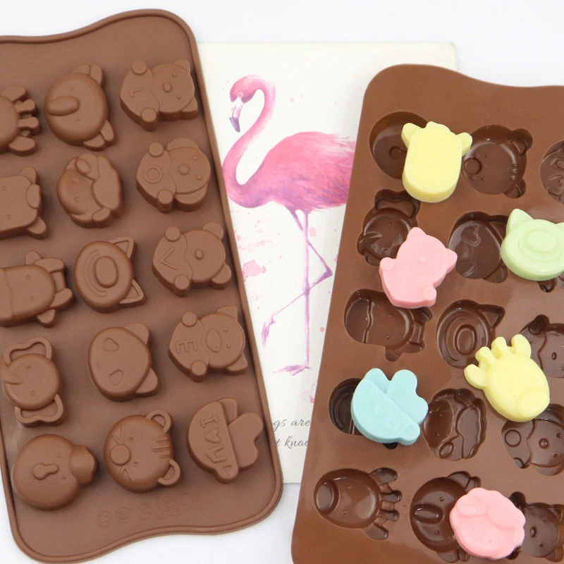 宁焙DIY烘焙 15连恋爱男生女生硅胶果冻布丁手工皂模冰格卡通LOVE