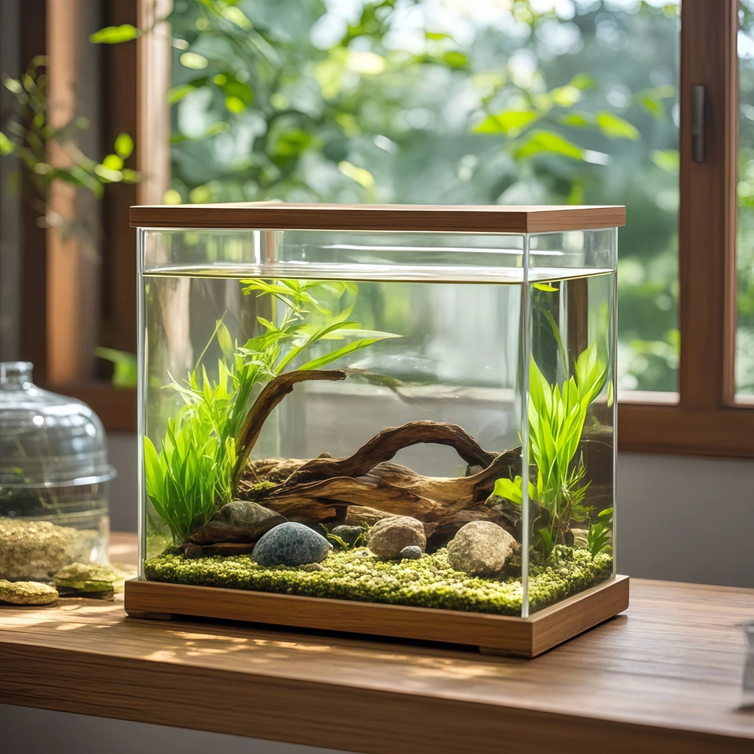 云南紫柚木沉木鱼缸陆缸摆件装饰造景(爬宠可躲避)