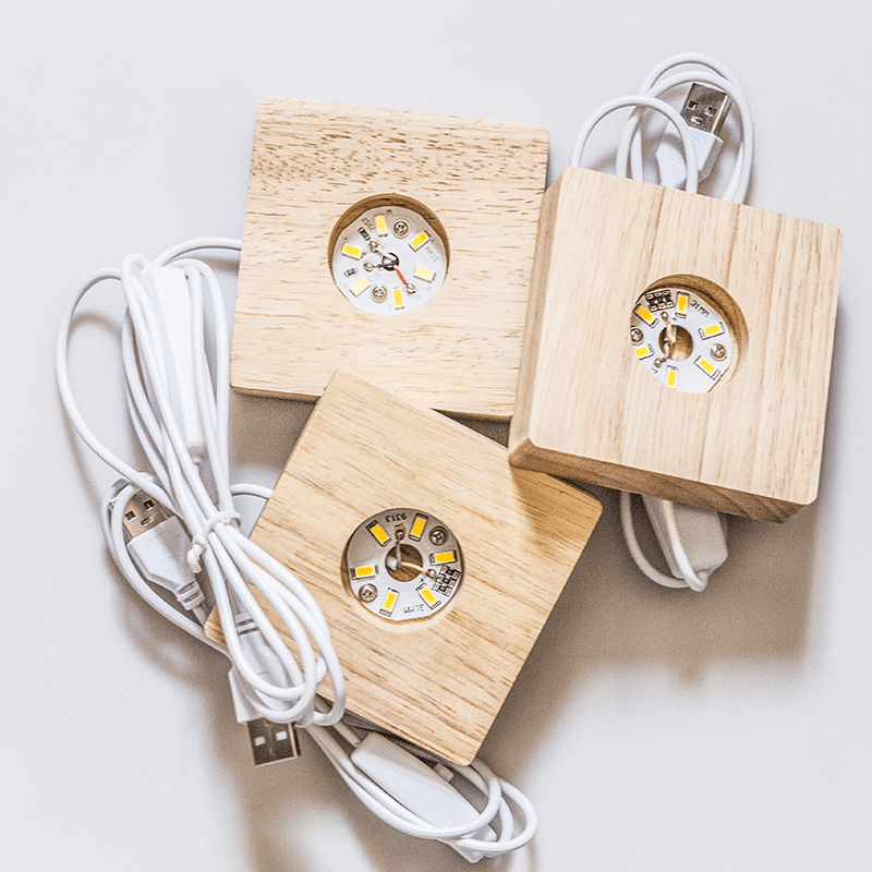 【三色小夜灯】可爱家用创意暖光白光diy潮玩摆件