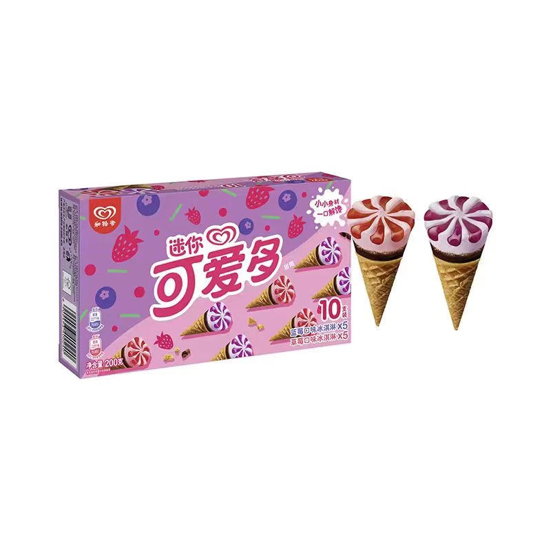 和路雪迷你可爱多蓝莓200g/10支（蓝莓草莓各5支）