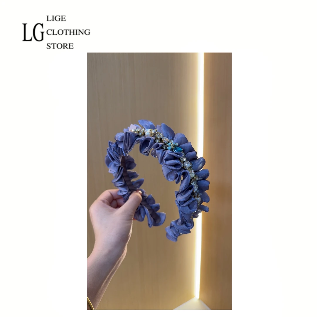 里格 原创设计【紫苏】紫色洋气百搭简约发饰 1530