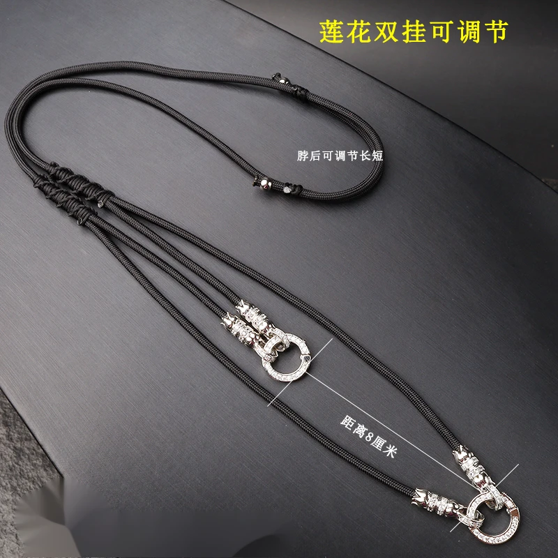 佛牌链微镶钻扣快拆万能扣单挂双挂三挂佛牌链