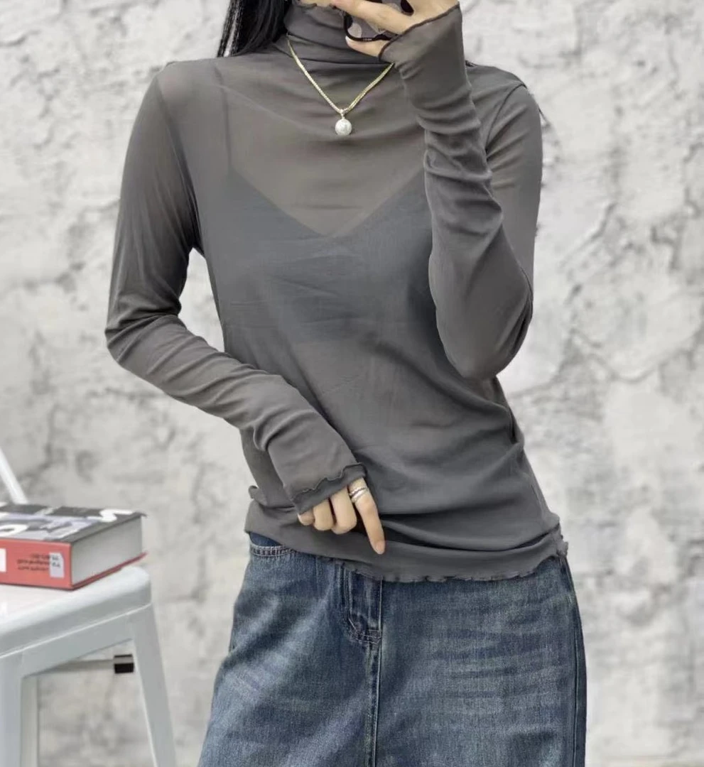 【奥兰多多&杨子家轻奢定制】百搭光板纱衣1953