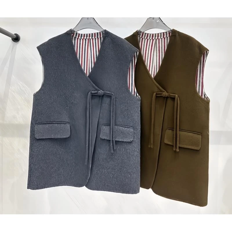 【奥兰多多&杨子家轻奢定制】简约款百搭马甲2802