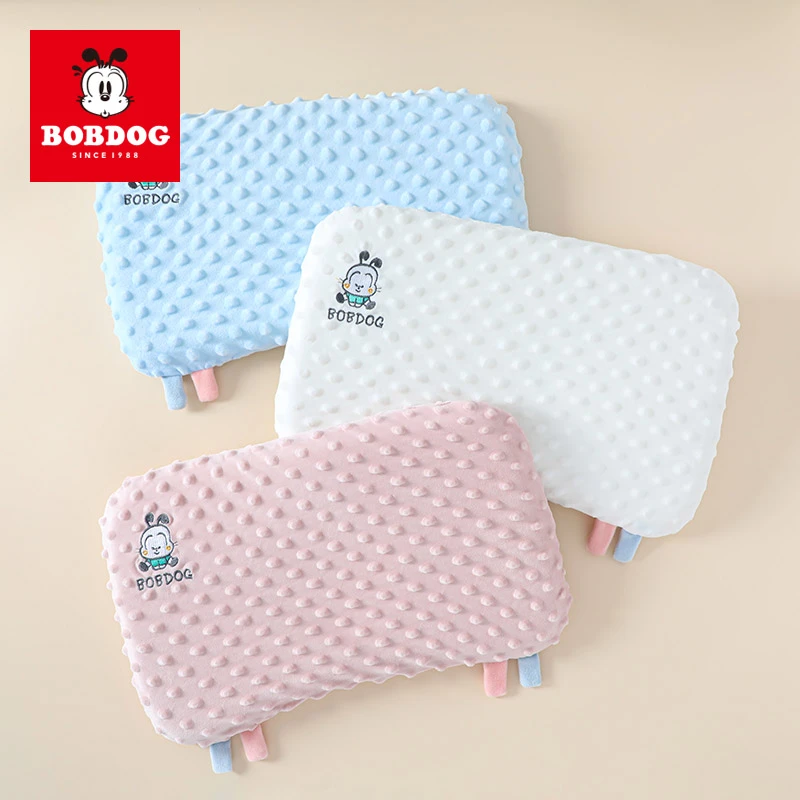 Bobdog/巴布豆0-7岁儿童婴儿天丝枕宝宝枕儿童四季冰丝亲水绵枕