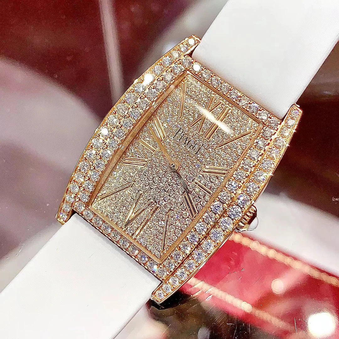 99新 Piaget/伯爵 GALA酒桶满天星/玫瑰金/石英27*38