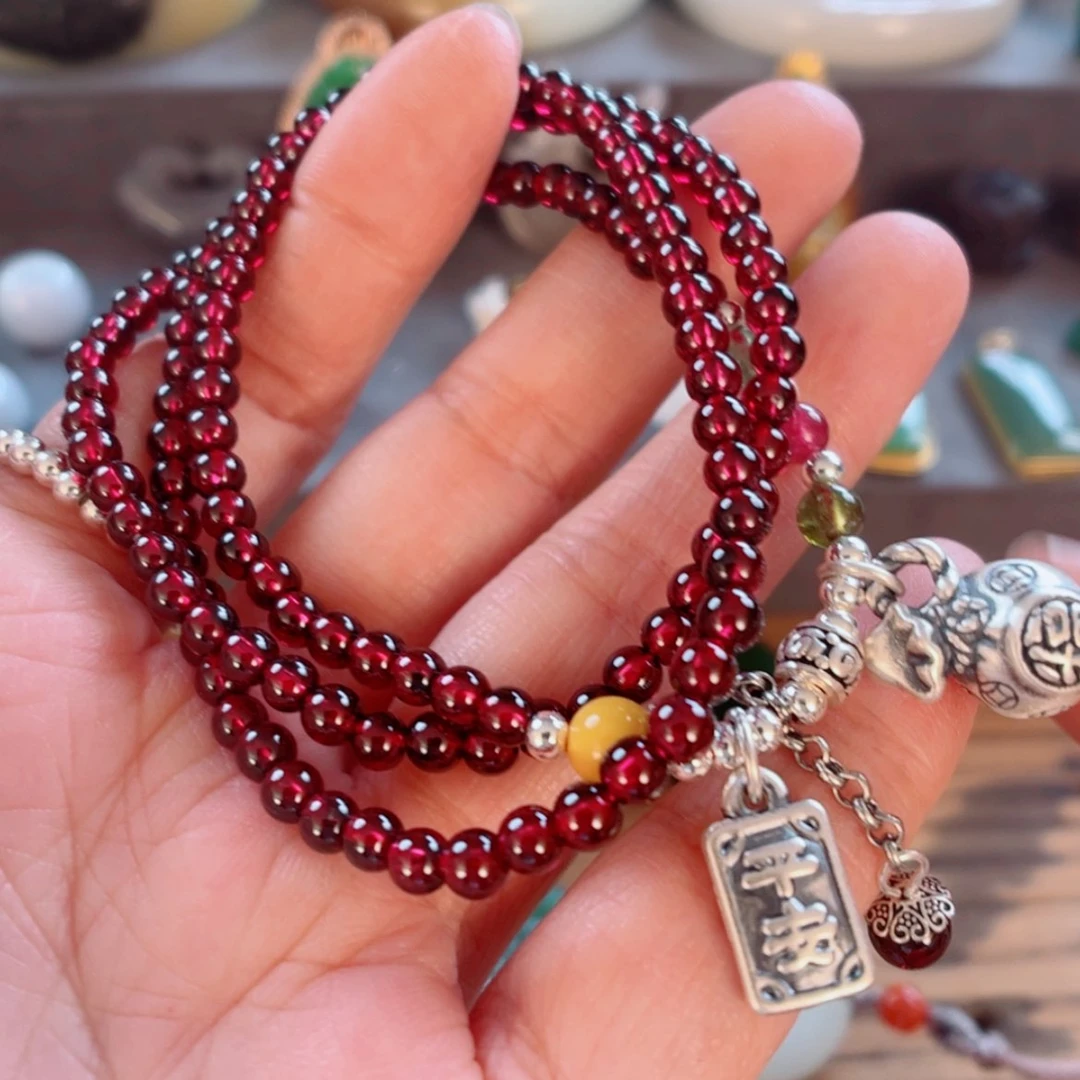 【闪购商品】石榴石手链未镶嵌