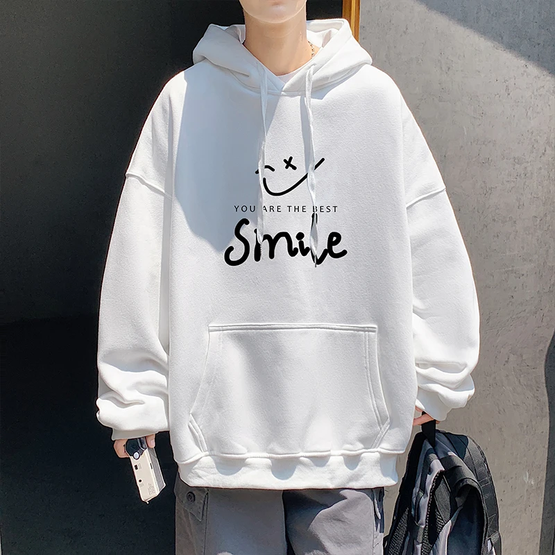 连帽卫衣男春秋季新款休闲大码百搭潮牌ins宽松上衣服青少年外套