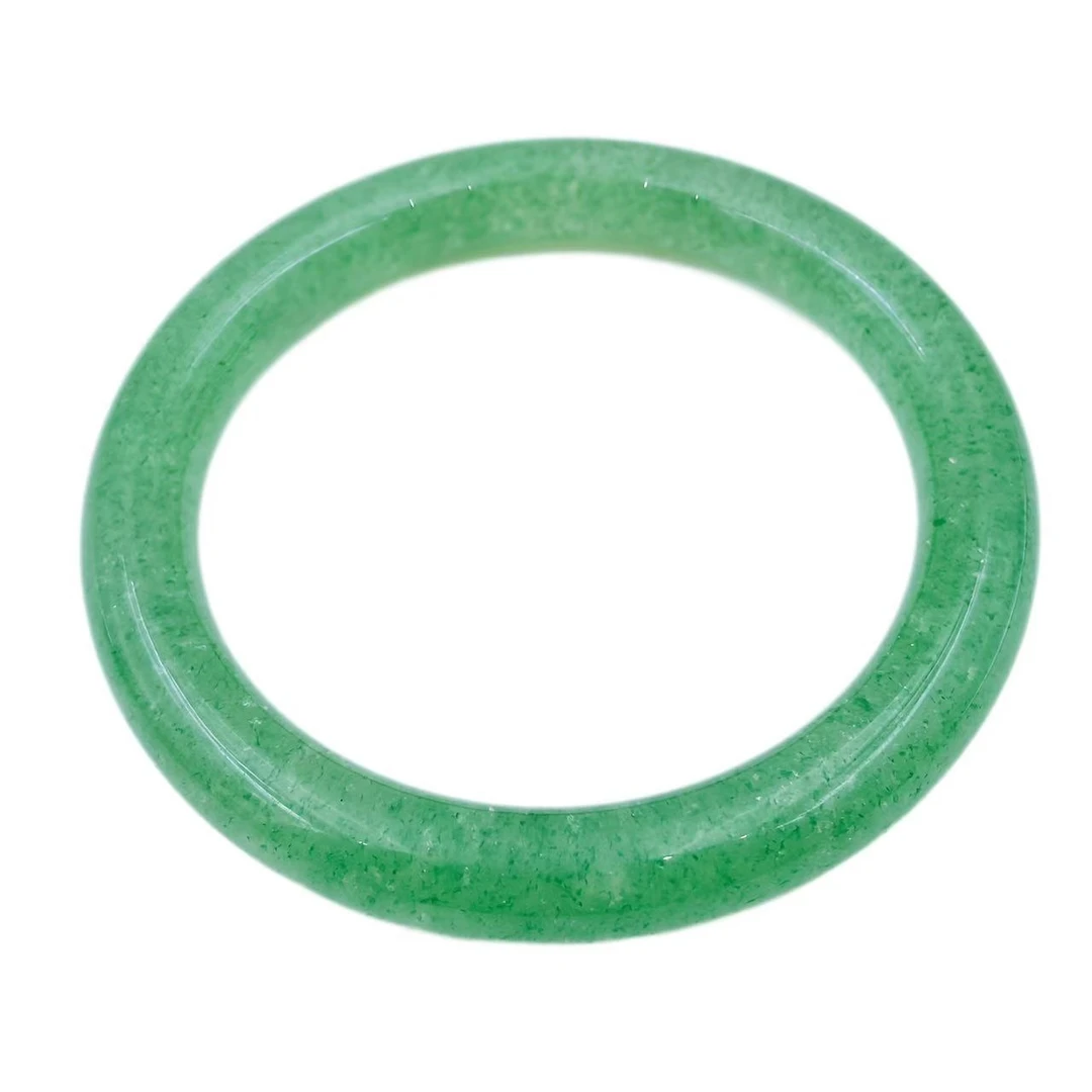 高档珠宝草莓晶绿仙气圆条手镯S1077（圈口52-64）