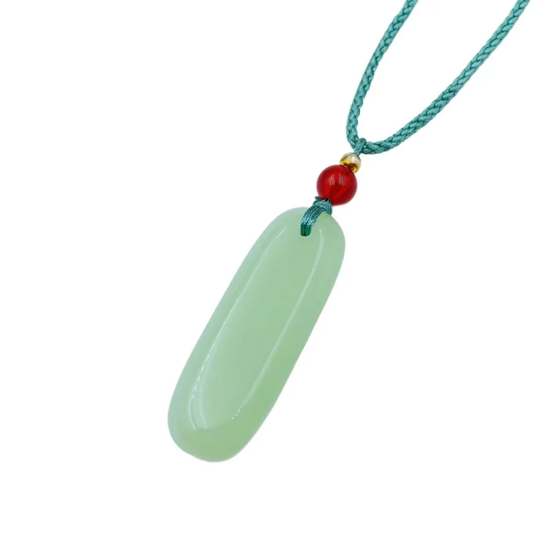 高档珠宝东陵玉长无事牌项链Y1978