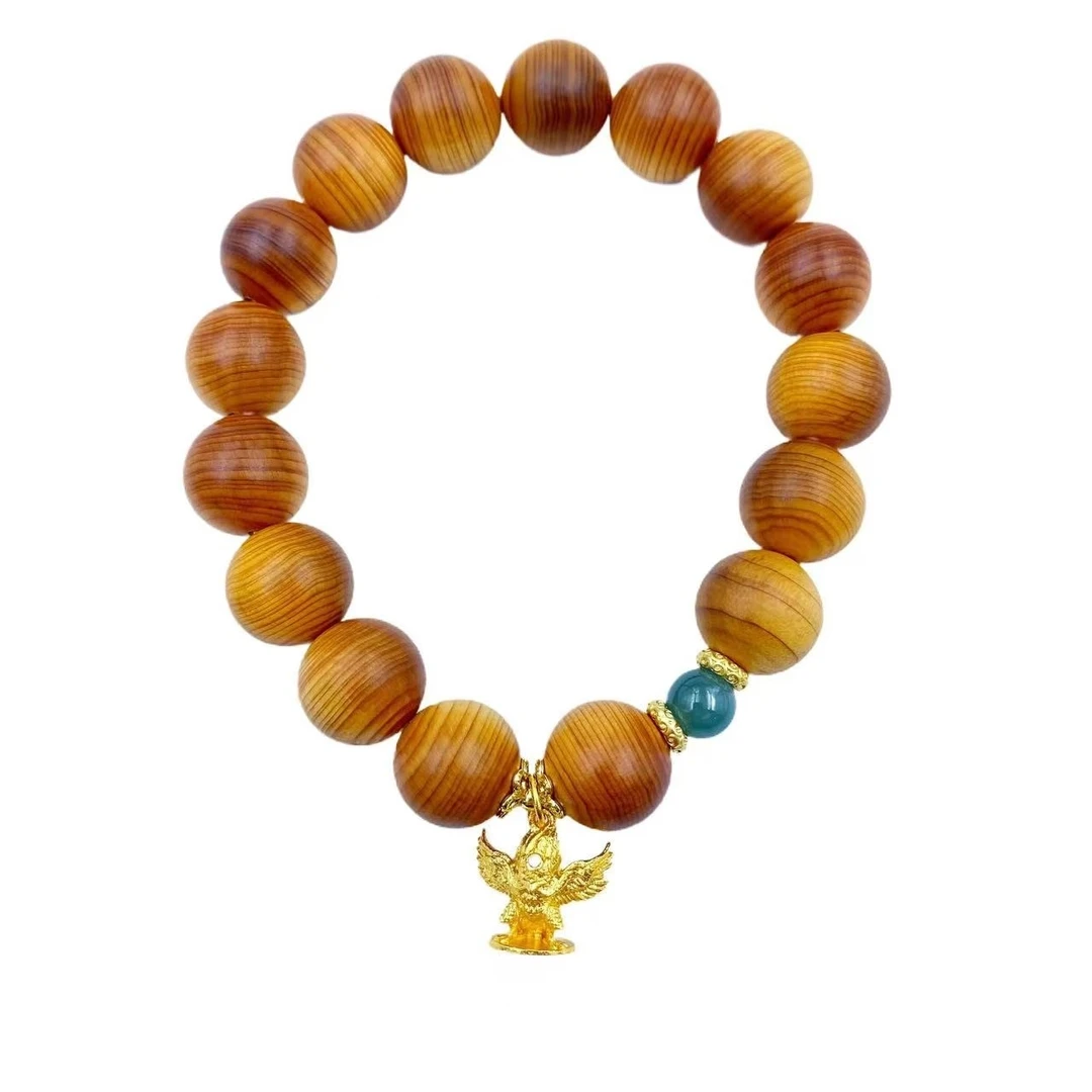 崖柏复古大鹏鸟珠珠手链S656-赠包装合金