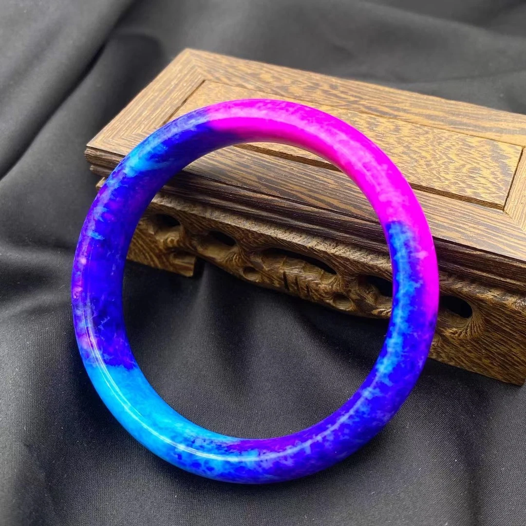 高档珠宝星际蓝皇家紫舒俱玛瑙手镯S968-多样性发（圈口52~64）