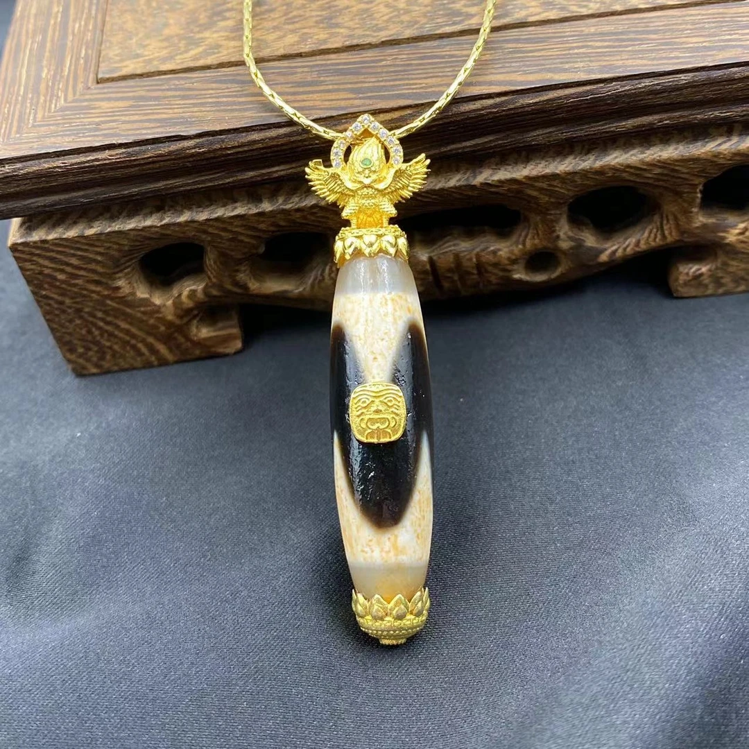 藏收级牙牙 扎吉大鹏鸟吊坠Y1434-Y1204-多样性发  赠包装合金