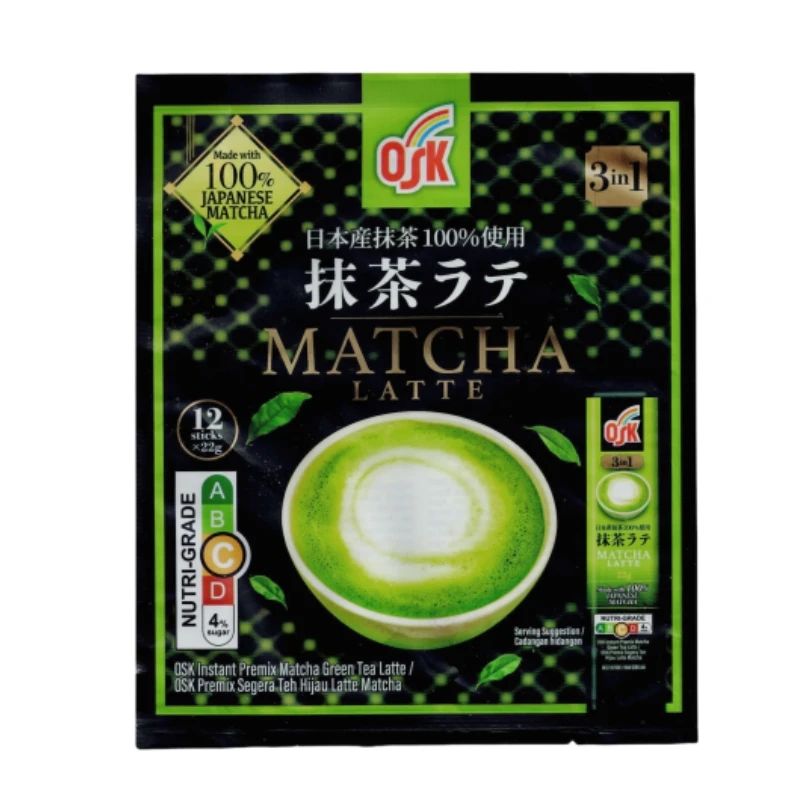 OSK 3in1速溶拿铁饮品 （12条x22克）