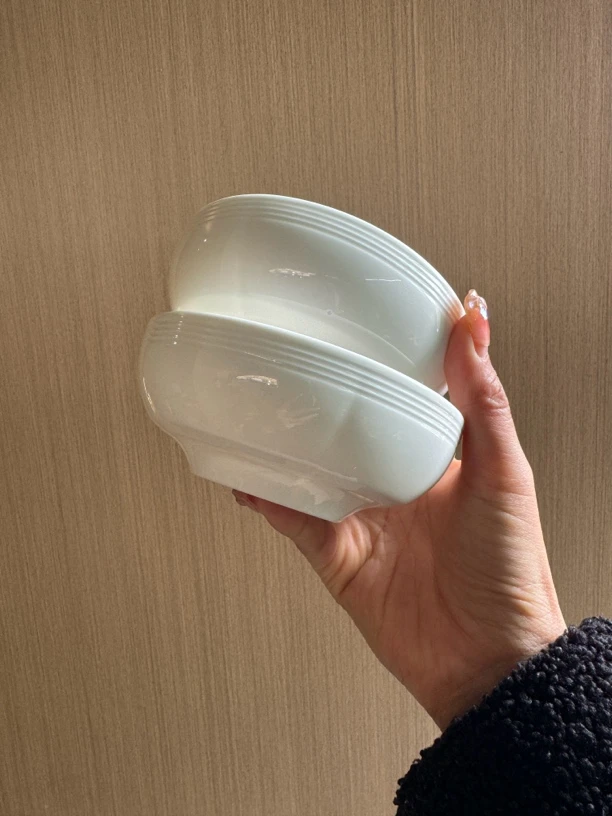 （含苞待放）4.8英寸花苞米饭碗粥碗小汤碗2只装