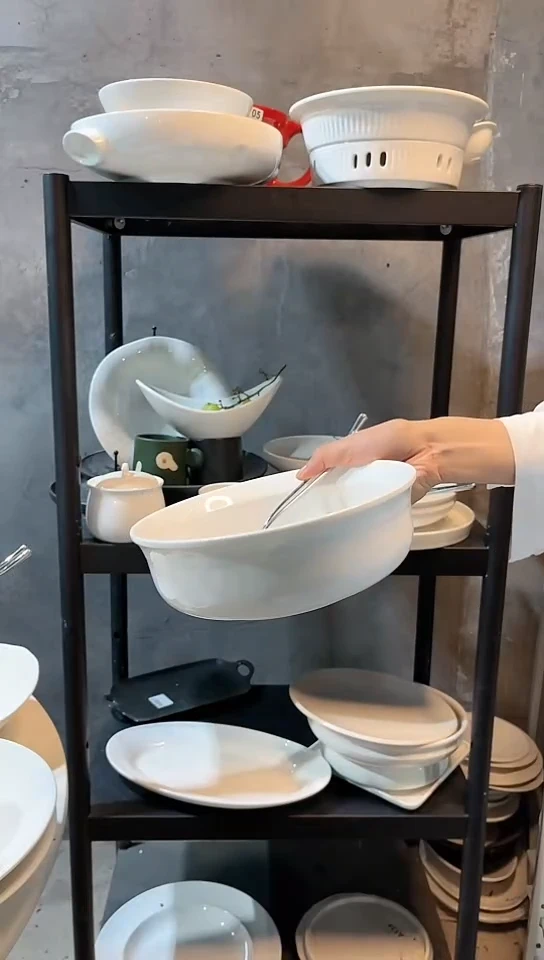 【闪购商品】瓷其他8.5英寸大汤碗微瑕不带勺叉