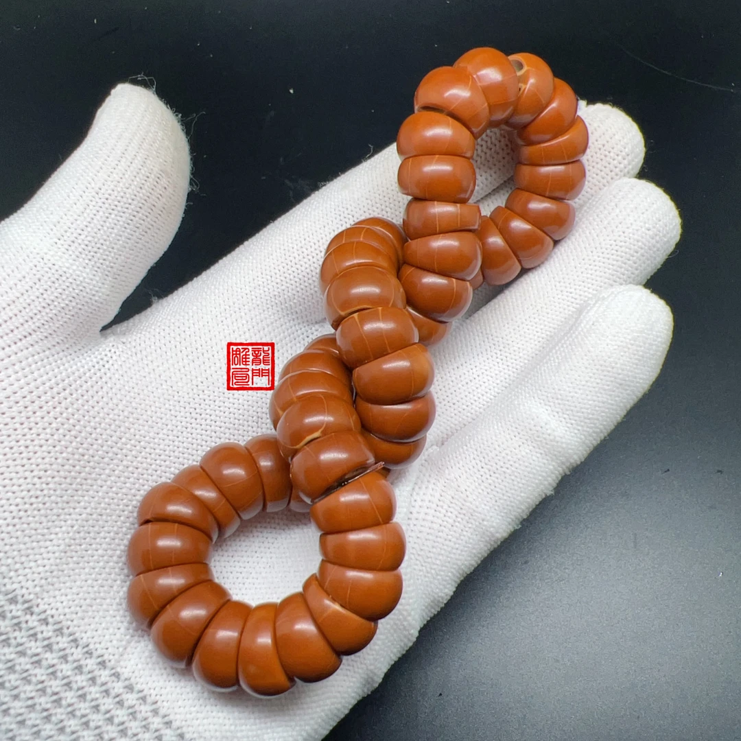 苏工纯手工橄榄核精品中段猪大肠手串手把链子