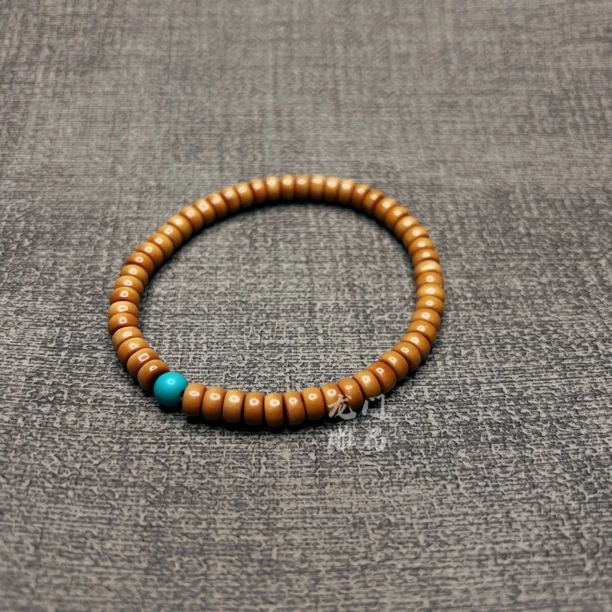 橄榄核老型手串文玩核雕直切手串54颗佛珠配饰单圈桶珠手链串珠