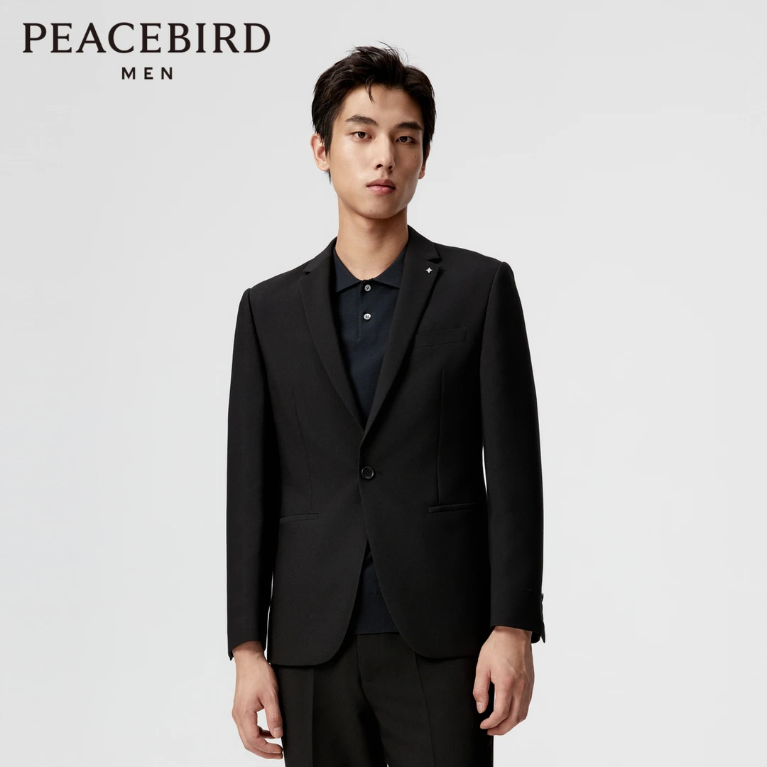 【专属】太平鸟男装春季新款时尚修身西装 B1BAE1X09