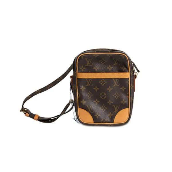95新 LouisVuitton/路易威登 竖版单层相机单肩斜挎包/经典中古