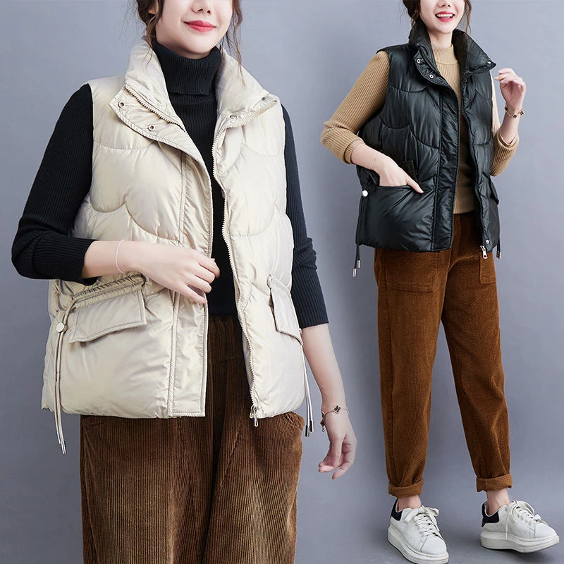 2024新款洋气减龄显瘦棉服马甲女春季设计感大码女装外穿坎肩马夹