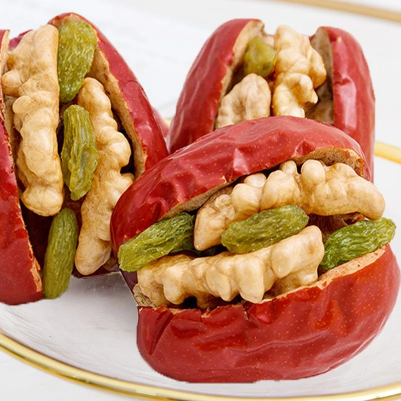 【新货】新疆核桃夹心枣核桃仁和田独立包装零食红枣夹核桃葡萄干