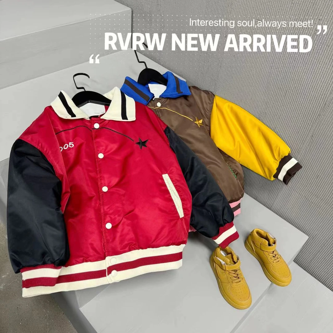 若大王潮酷时尚简约儿童冬季保暖童装棉服 DY-24015