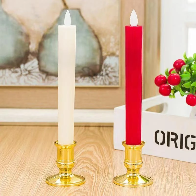 电子LED摇摆头长杆蜡烛灯家用乔迁婚庆照明氛围蜡烛灯